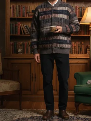 Jersey Vintage Cuadros Multicolor