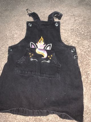 Mono vaquero negro con unicornio