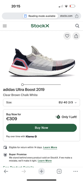 Adidas Boost Zapatillas Deportivas Talla 44