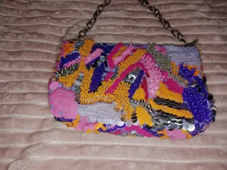 Bolso de lentejuelas multicolor