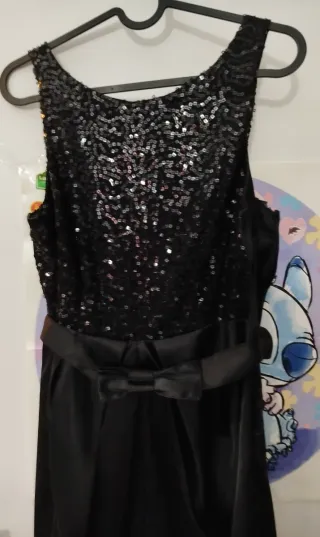 Vestido Negro Lentejuelas Ceremonia