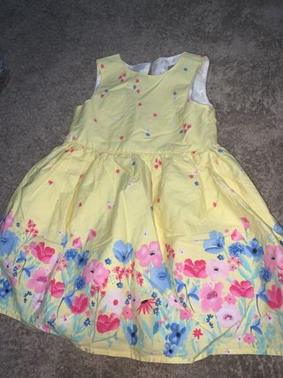 Vestido amarillo flores