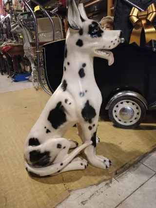 Figura Perro Gran Danés Cerámica Vintage