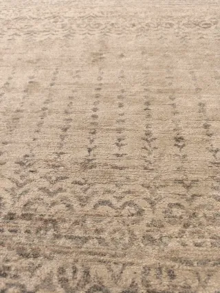 Alfombra salón beige y gris