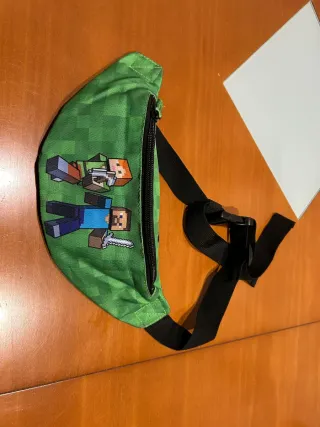 Riñonera Minecraft Verde