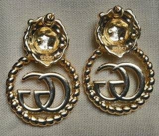 Orecchini Gucci bigiotteria dorati