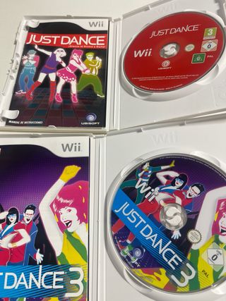 Wii Just Dance y Just Dance 3