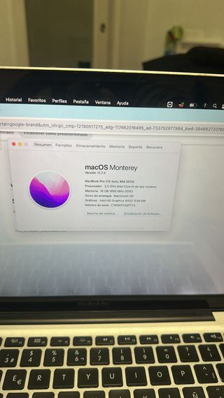 MacBook Pro Apple Plata Negro