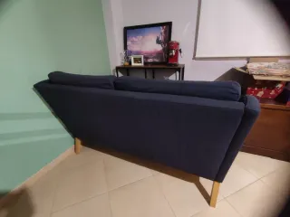 Sofá 2 plazas Omtanksan azul