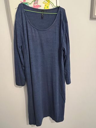 Vestido azulado/negro tejido talla L
