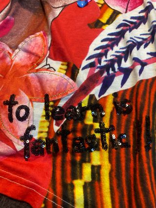 Camiseta Desigual Talla  S Estampado Mujer