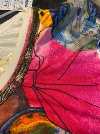 Camiseta Desigual Talla  S Estampado Mujer