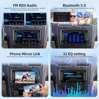 Pantalla Android  VW Jetta Passat Seat Golf Tiguan