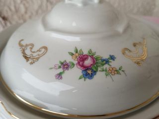 Zuppiera Wawel in porcellana con decori floreali l