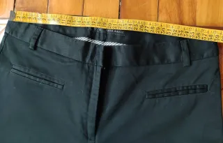 Pantalón Vestir Negro Recto Zara Talla 38
