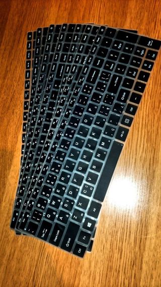 7x Copritastiera Silicone MiNGFi Neri