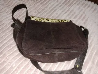 Bolso leopardo marrón y oscuro