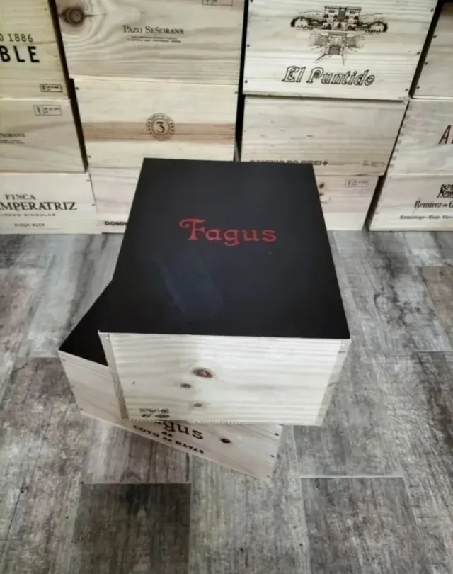 Pack 2 cajas de madera decoración