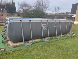 Piscina Intex Rectangular Metal/Plástico