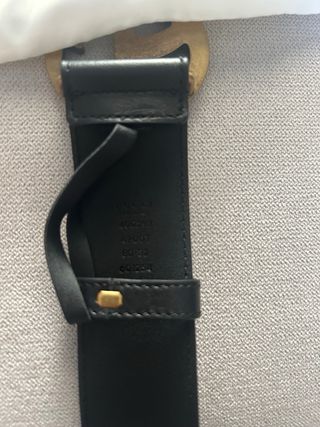 Cintura Gucci Doppia G Oro Nero
