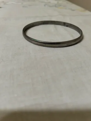 Pulsera plata media caña