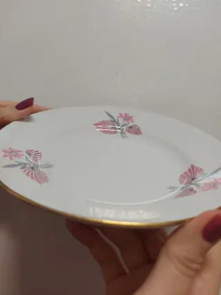 Vajilla de porcelana floral 40 platos