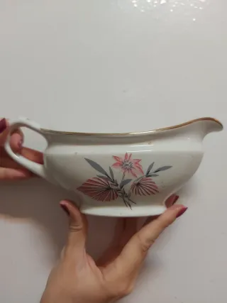 Vajilla de porcelana floral 40 platos