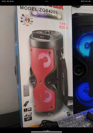 Cassa Bluetooth karaoke con microfono