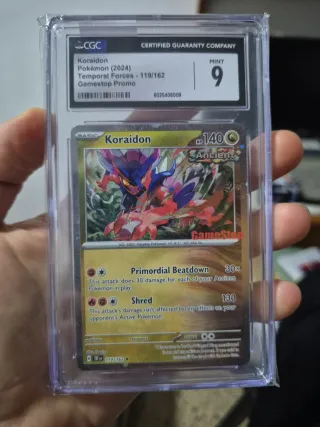 Carta Pokémon Koraidon 119/162 CGC 9