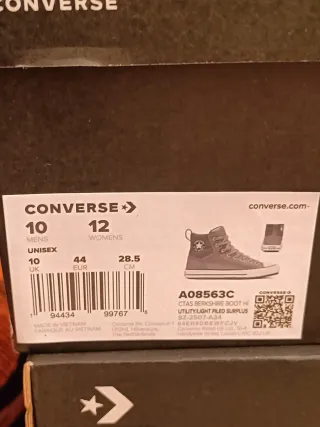 T44 Converse Botas Verdes