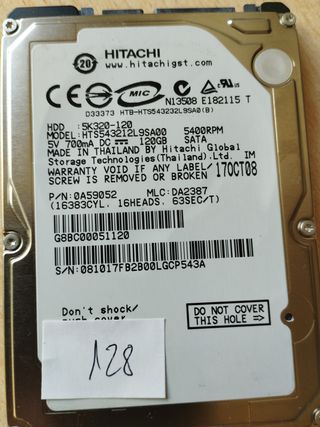 3x Disco Duro Hitachi 120GB SATA