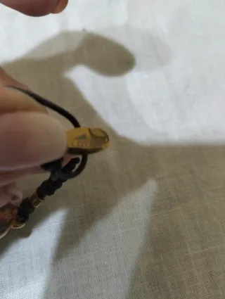 Pulsera Lotus Ajustable Dorada y Marrón