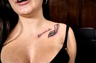 Tatuaje N#100 Love never dies pluma