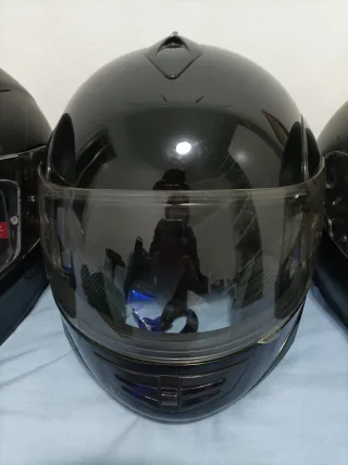 3 Cascos Moto Integrales Negro