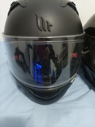 3 Cascos Moto Integrales Negro