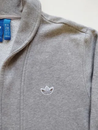 Adidas Cárdigan Gris Algodón