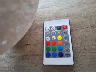 Lámpara artesanal papel maché LED