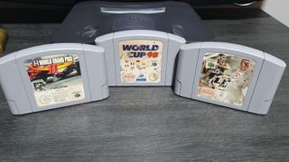 Lote Nintendo 64: F1, Mundial 98, NBA