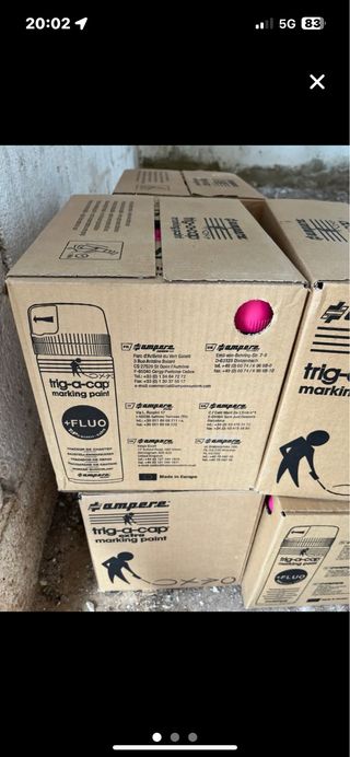 Spray pintura rosa flúor Trig-a-Cap