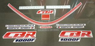 Autocolantes para Honda CBR 1000 F - 1987 / 88