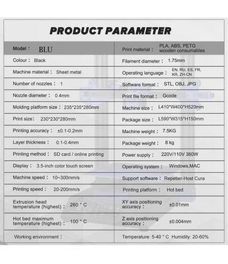 Impresora 3D TwoTrees Blue V2