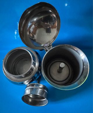 Moka Bialetti 6 tazze acciaio Vintage