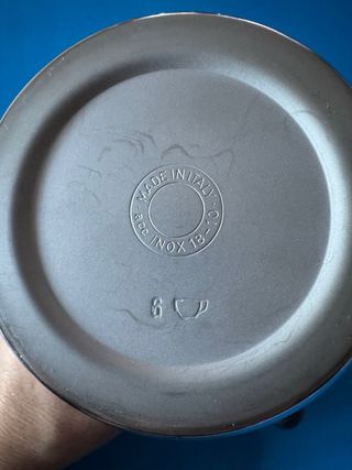 Moka Bialetti 6 tazze acciaio Vintage