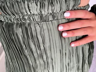 Vestido midi satén verde ASOS Design