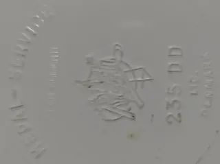 2 Coppie Piatti con Fiori Blu