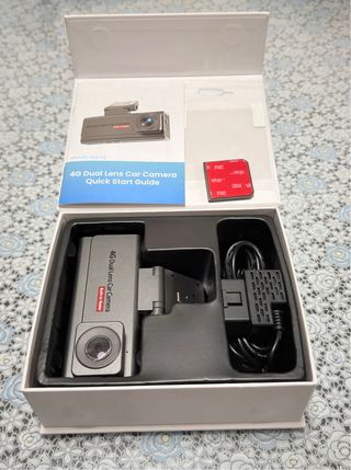 Dashcam 4G SIM Tarjeta64GB Camara Vigilancia coche