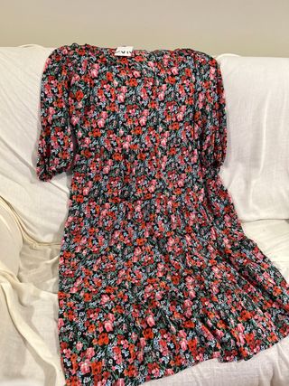 Vestido largo floral Zara talla única