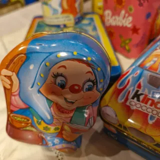 Lotto 5 scatole di latta vintage