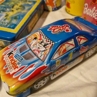 Lotto 5 scatole di latta vintage