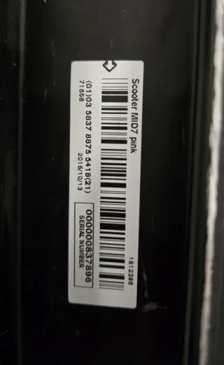 Patinete Oxelo Mid7 Negro y Fucsia